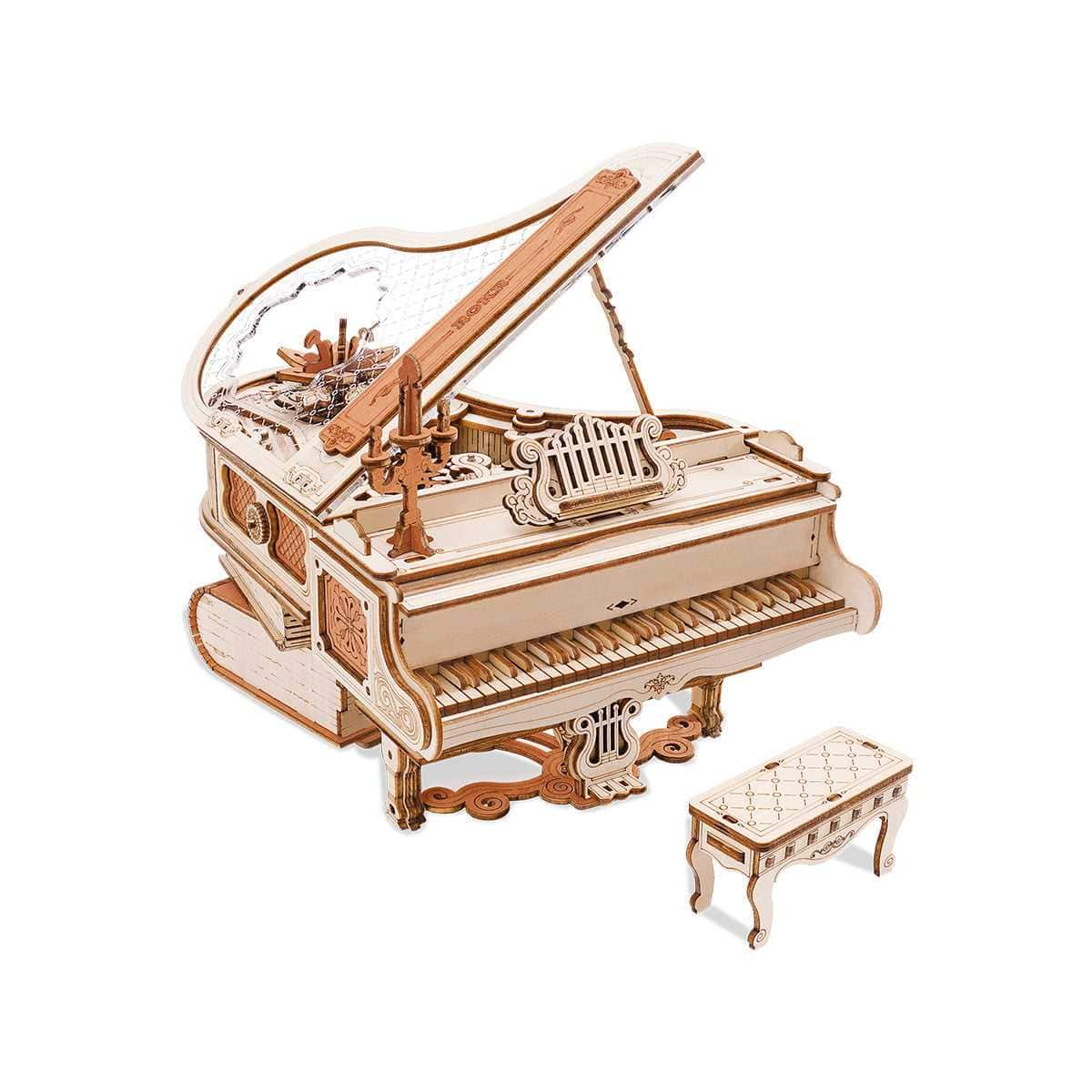 ROKR Magic Piano - Mechanical Music Box 3D Wooden Puzzle - Diyzzle