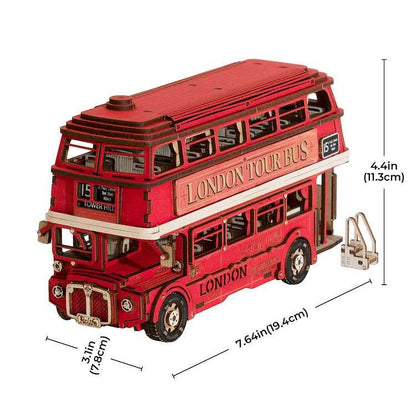 Rolife London Tour Bus - 3D Wooden Puzzle TGM02 - Diyzzle