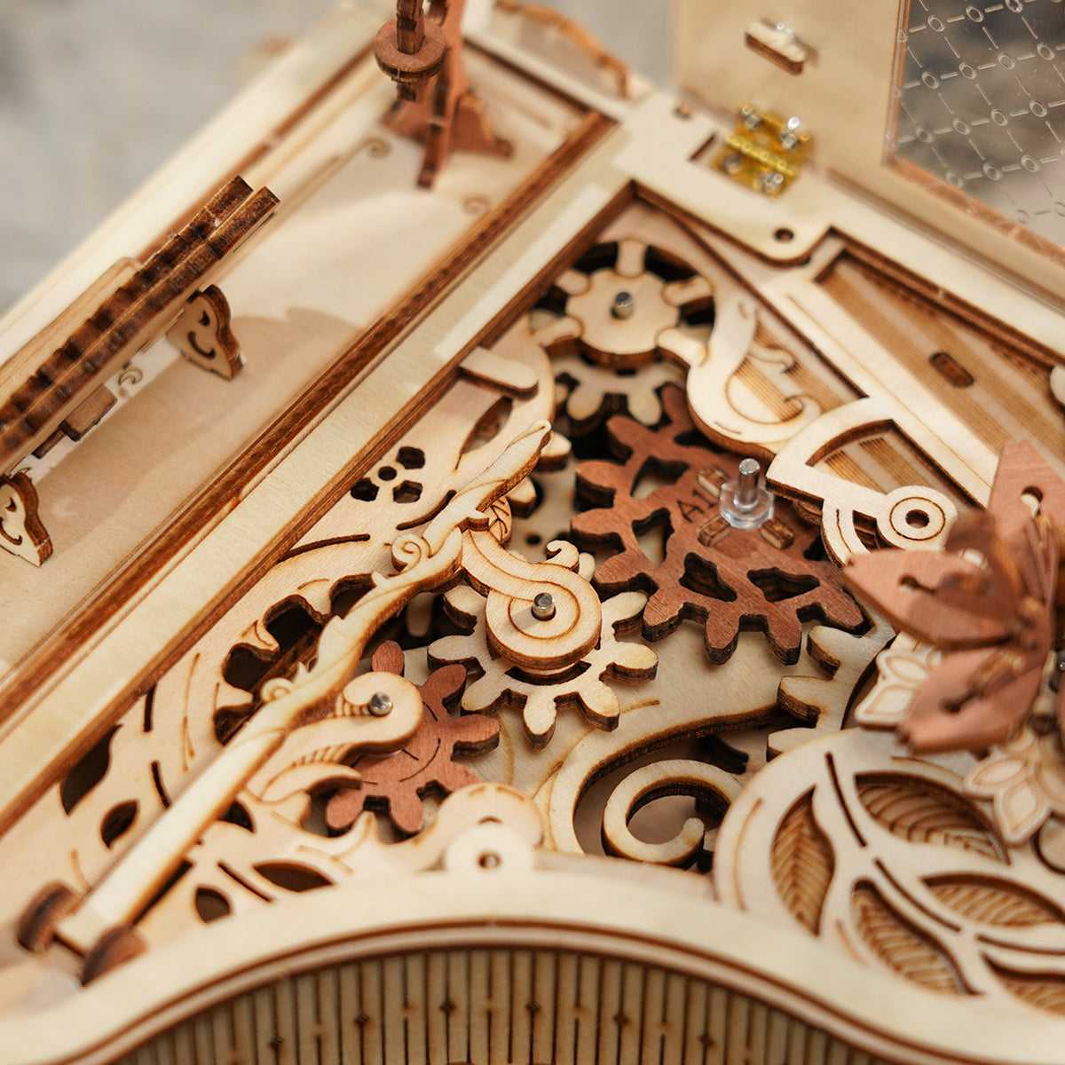 ROKR Magic Piano - Mechanical Music Box 3D Wooden Puzzle - Diyzzle