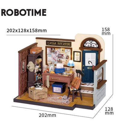 Robotime DIY Doll House With Furniture Children Green Miniature Dollhouse Wooden Kits Assemble Toy Xmas Brithday Gifts - Diyzzle