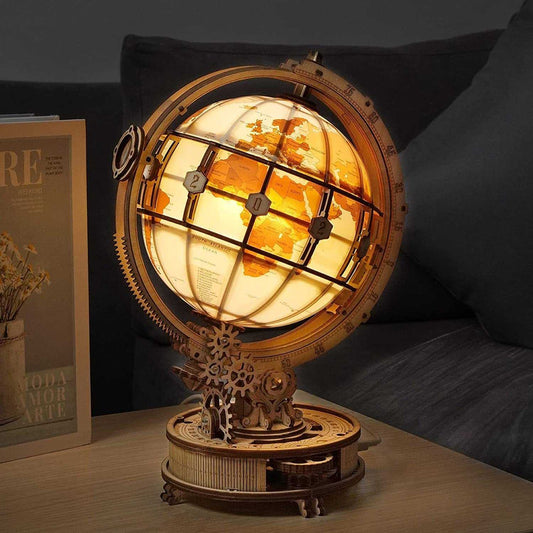 ROKR Luminous Globe - 3D Wooden Puzzle ST003 - Diyzzle