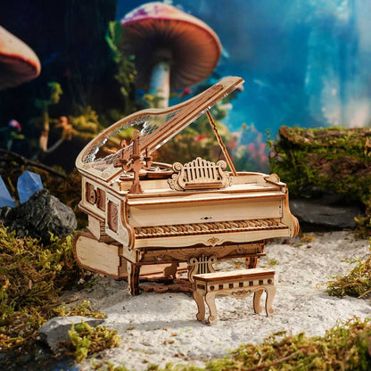 ROKR Magic Piano - Mechanical Music Box 3D Wooden Puzzle - Diyzzle