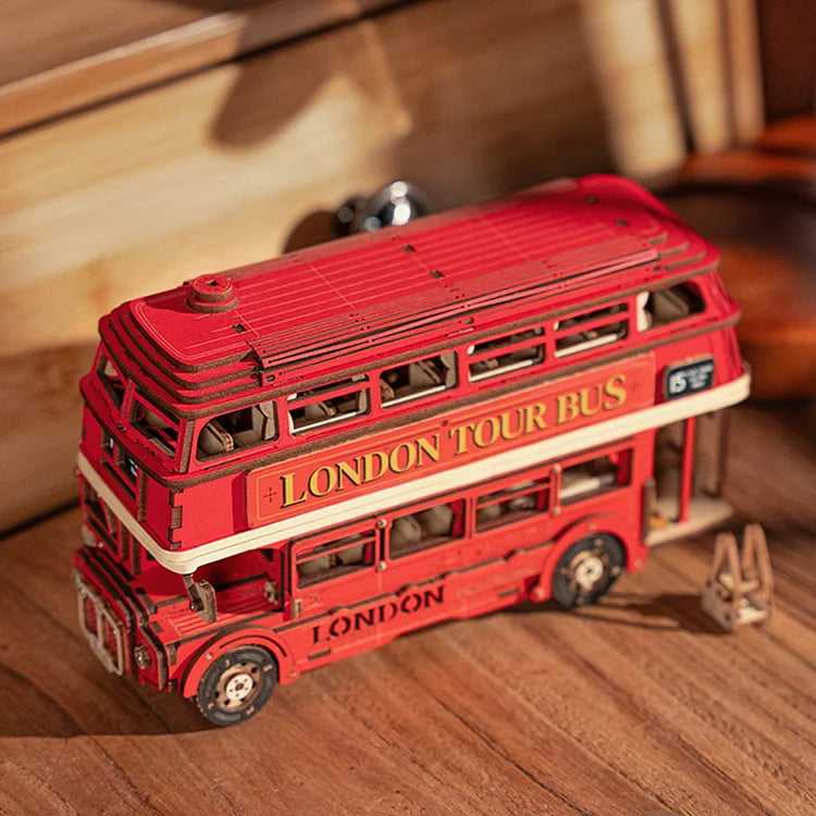 Rolife London Tour Bus - 3D Wooden Puzzle TGM02 - Diyzzle