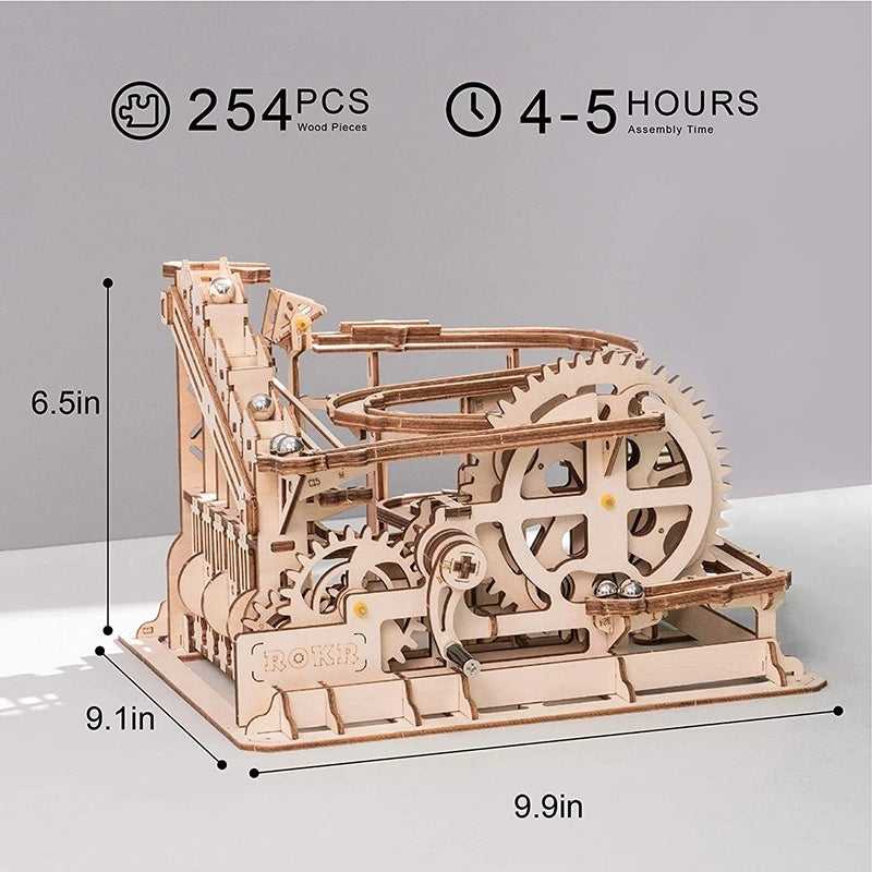 ROKR DIY Roller Coaster - Robotime Marble Track - Diyzzle