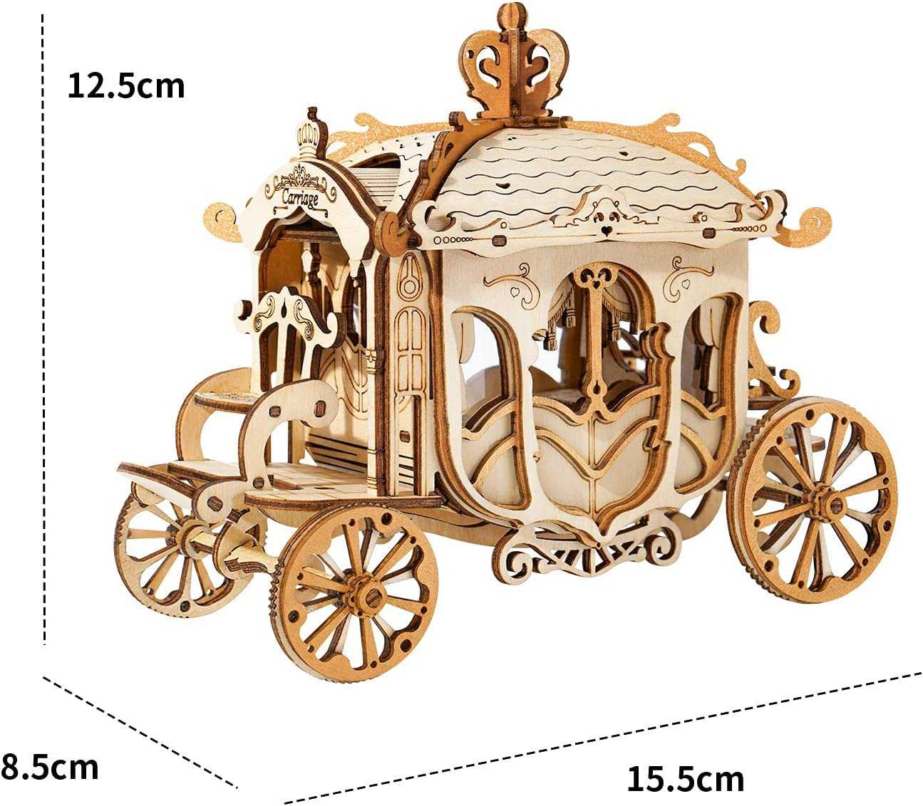 Rolife Vintage Models - 3D wooden puzzles - Car, Tram, Carriage - Diyzzle