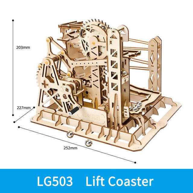 ROKR DIY Roller Coaster - Robotime Marble Track - Diyzzle