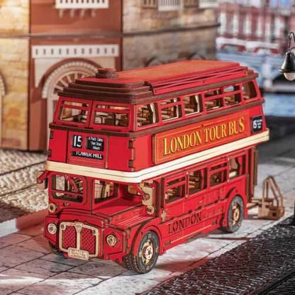 Rolife London Tour Bus - 3D Wooden Puzzle TGM02 - Diyzzle