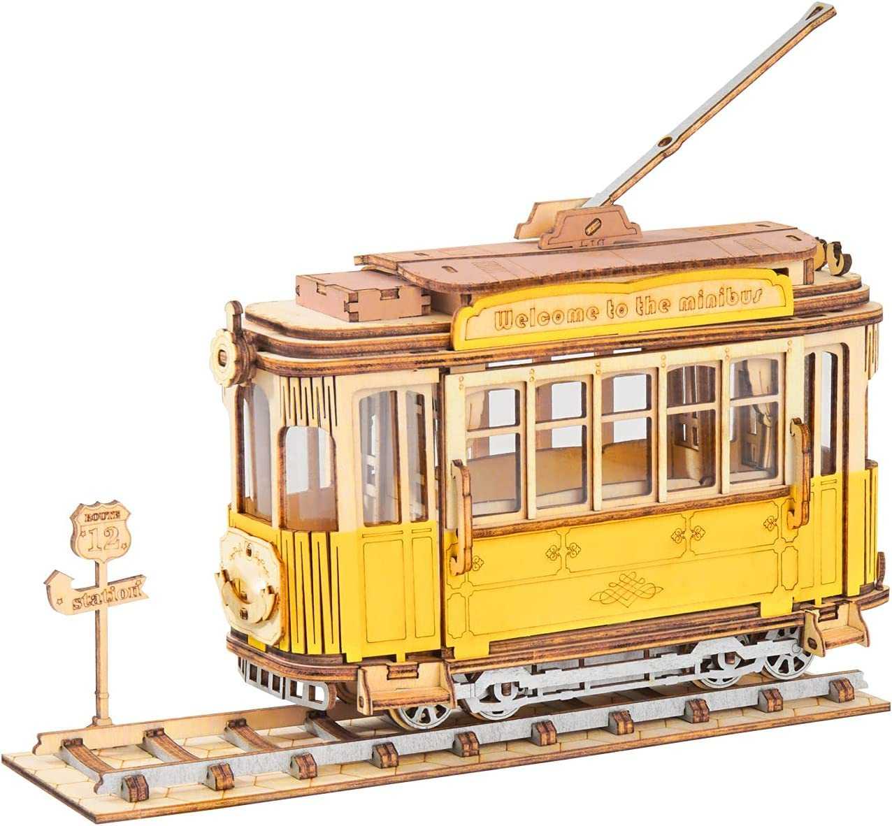 Rolife Vintage Models - 3D wooden puzzles - Car, Tram, Carriage - Diyzzle